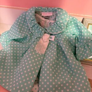 Bonnie Baby Mint Polka Dot Dress